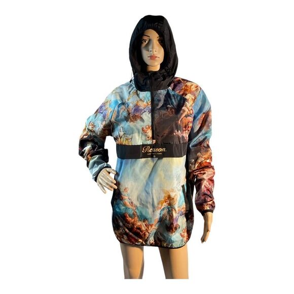 Reason “Renaissance” Men’s Take Whats Yours Wind Breaker 1/4 Zip Jacket Size M - Picture 1 of 16